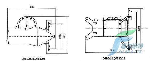 QJB型潛水攪拌機結構圖